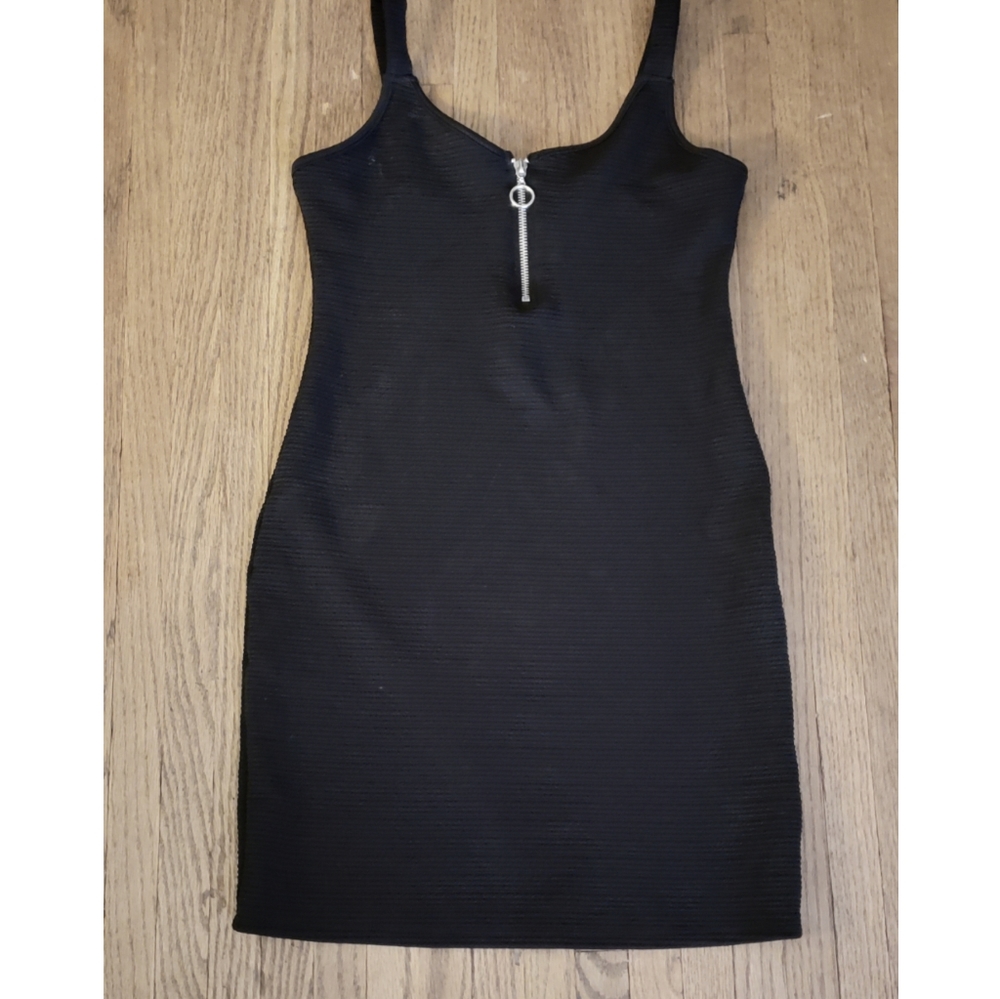 Black Zipped Dress